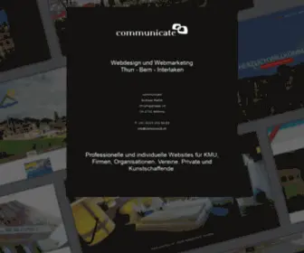 Communic8.ch(Webdesign Suchmaschinenoptimierung Webmarketing Promotion Hosting) Screenshot