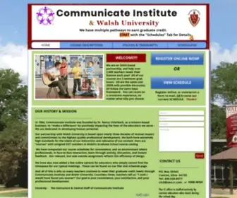 Communicateinstitute.com(Communicate Institute Walsh Courses) Screenshot