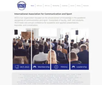 Communicationandsport.com(IACS Home) Screenshot