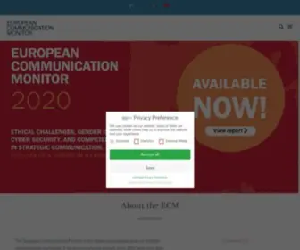 Communicationmonitor.eu(The European Communication Monitor) Screenshot