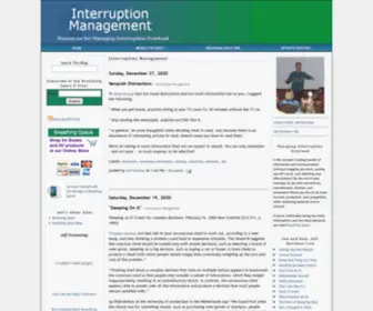 Communicationoverload.com(Interruption Management) Screenshot