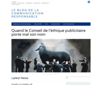 Communicationresponsable.fr(Le blog de la communication responsable) Screenshot
