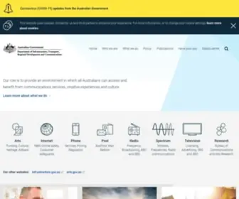 Communications.gov.au(Department of Infrastructure) Screenshot