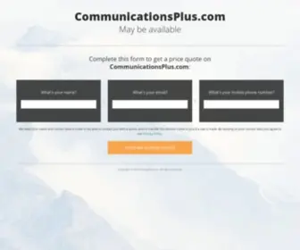 Communicationsplus.com(NEC Telephones) Screenshot