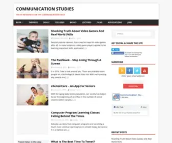 Communicationstudies.com(The #1 Resource for the Communication Field) Screenshot