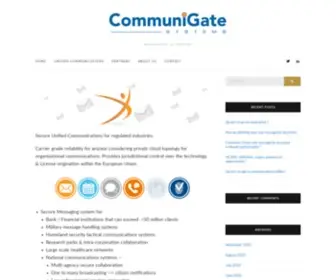 Communigate.com(CommuniGate Systems Unified Communications for Regulated Industries) Screenshot