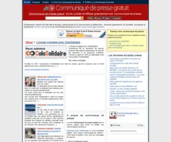 Communique-DE-Presse-Gratuit.com(Communiqué) Screenshot