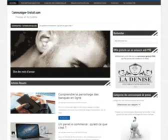 Communique-Gratuit.com(Communiqué) Screenshot