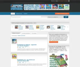 Communique-Presse-Jeu.com Screenshot