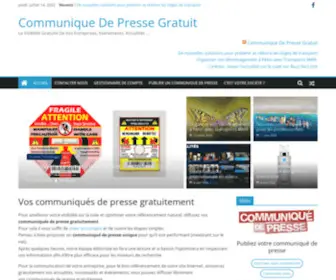 Communiquedepressegratuit.com(Communiqué) Screenshot