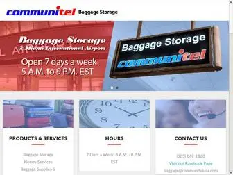 Communitelbaggagestorage.com(Baggage Storage) Screenshot