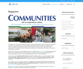 Communities.org(Global Ecovillage Network United States) Screenshot