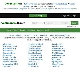 Communitiezz.com(Business related information marketplace) Screenshot