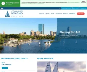 Community-Boating.org(Community Boating Incorporated) Screenshot