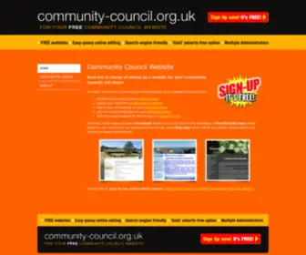 Community-Council.org.uk(Free websites for Community Councils) Screenshot