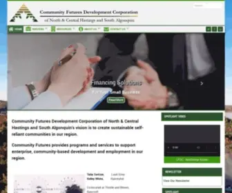 Community-Futures.ca(Community Futures Development Corporation of North & Central Hastings and South Algonquin) Screenshot