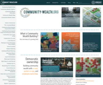 Community-Wealth.com(Wealth-Building Strategies for America's Communities) Screenshot