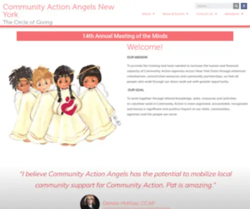 Communityactionangelsny.org(The Circle of Giving) Screenshot