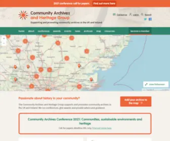 Communityarchives.org.uk(Community Archives and Heritage Group) Screenshot