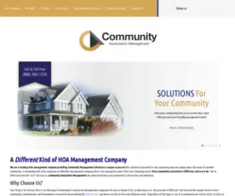 Communityassociationmanagement.com(#1 HOA Management Company & Solutions for Carolina HOAs) Screenshot