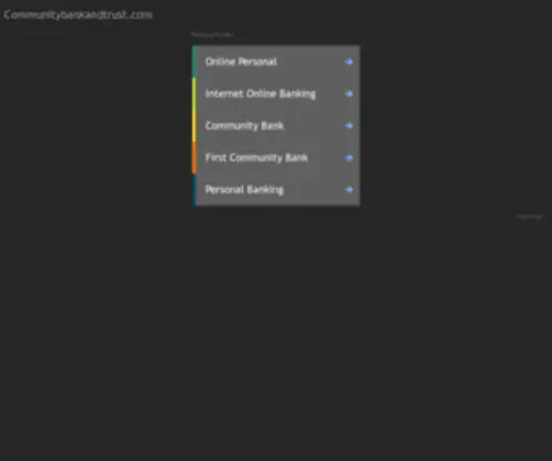 Communitybankandtrust.com(Community Bank and Trust) Screenshot