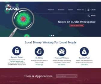 Communitybanknet.com(Community Bank) Screenshot