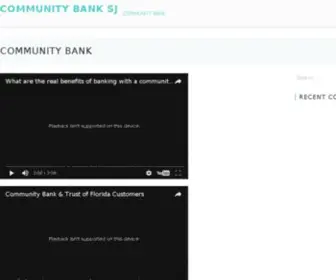 Communitybanksj.com(Community Bank of San Joaquin) Screenshot