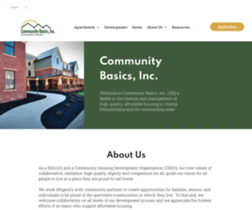 Communitybasics.com(Community Basics Inc) Screenshot
