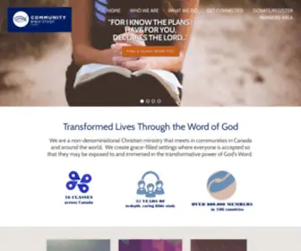 Communitybiblestudy.ca(Community Bible Study Canada) Screenshot