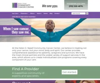 Communitycancercenter.org(Helen G) Screenshot