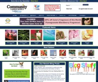 Communitycandlesupply.com(Community Candle and Soap SupplyBest Prices on Quality Candle and Soap Making Supplies and Bath and Body Products) Screenshot