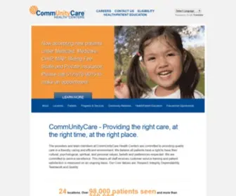 Communitycaretx.org(CommUnityCare Health Centers) Screenshot