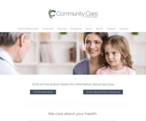 Communitycarewv.org(Community Care of West Virginia) Screenshot