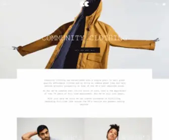 Communityclothing.co.uk(UK made sustainable) Screenshot