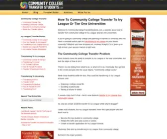 Communitycollegetransferstudents.com(CCTS) Screenshot