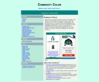 Communitycolor.com(Community Color) Screenshot