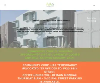 Communitycorp.org(Community Corporation of Santa Monica) Screenshot