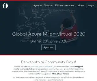 Communitydays.it(Dove le community si incontrano) Screenshot