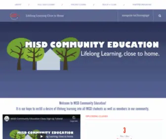 Communityedclasses.org(Mesquite ISD and Community Education) Screenshot