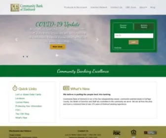 Communityelmhurst.com(Community Bank of Elmhurst) Screenshot