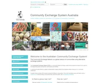 Communityexchange.net.au(Community Exchange System Australia) Screenshot