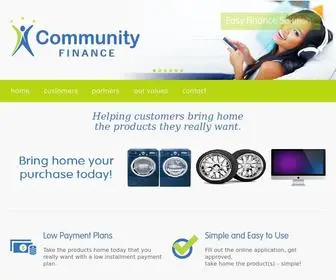 Communityfinancellc.com(Community Finance LLC Welcome to the Community) Screenshot