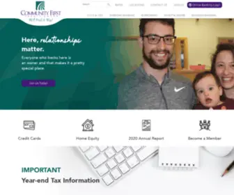 Communityfirstcu.com(Community First Credit Union) Screenshot