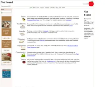 Communityfood.com(Shop) Screenshot