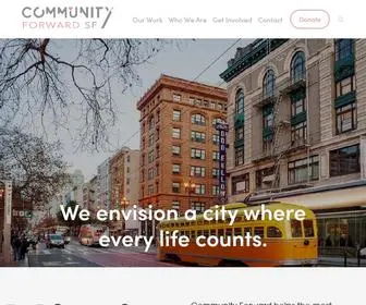Communityforwardsf.org(Community Forward) Screenshot