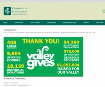 Communityfoundation.org(Community Foundation of Western Massachusetts) Screenshot