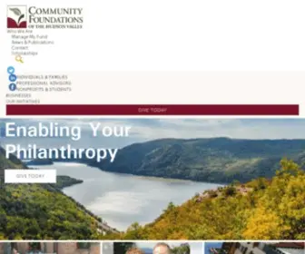 Communityfoundationshv.org(The Community Foundations of the Hudson Valley) Screenshot