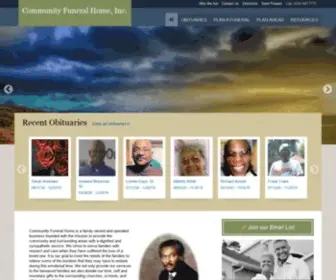 Communityfuneralhomeinc.com(Community Funeral Home) Screenshot