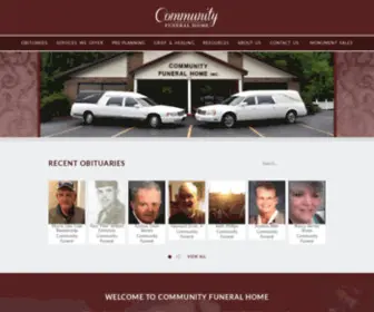 Communityfuneralky.com(Community Funeral Home) Screenshot