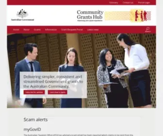 Communitygrants.gov.au(Community Grants Hub) Screenshot